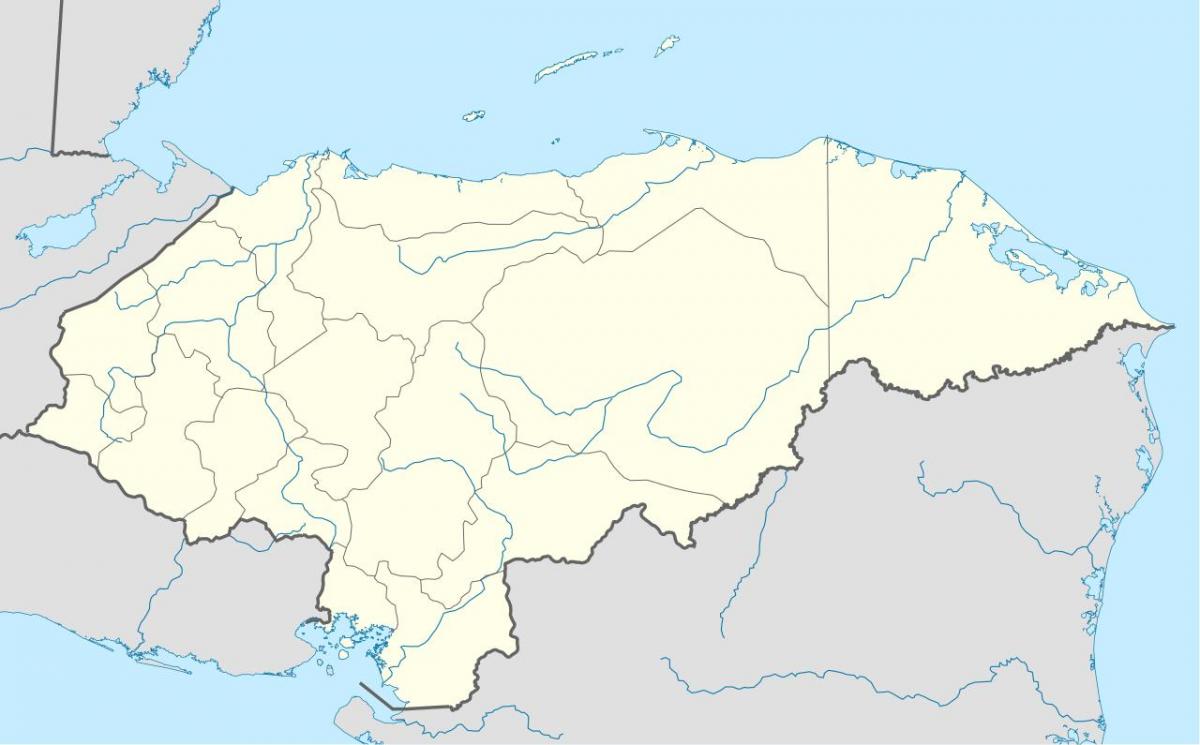 地图显示洪都拉斯