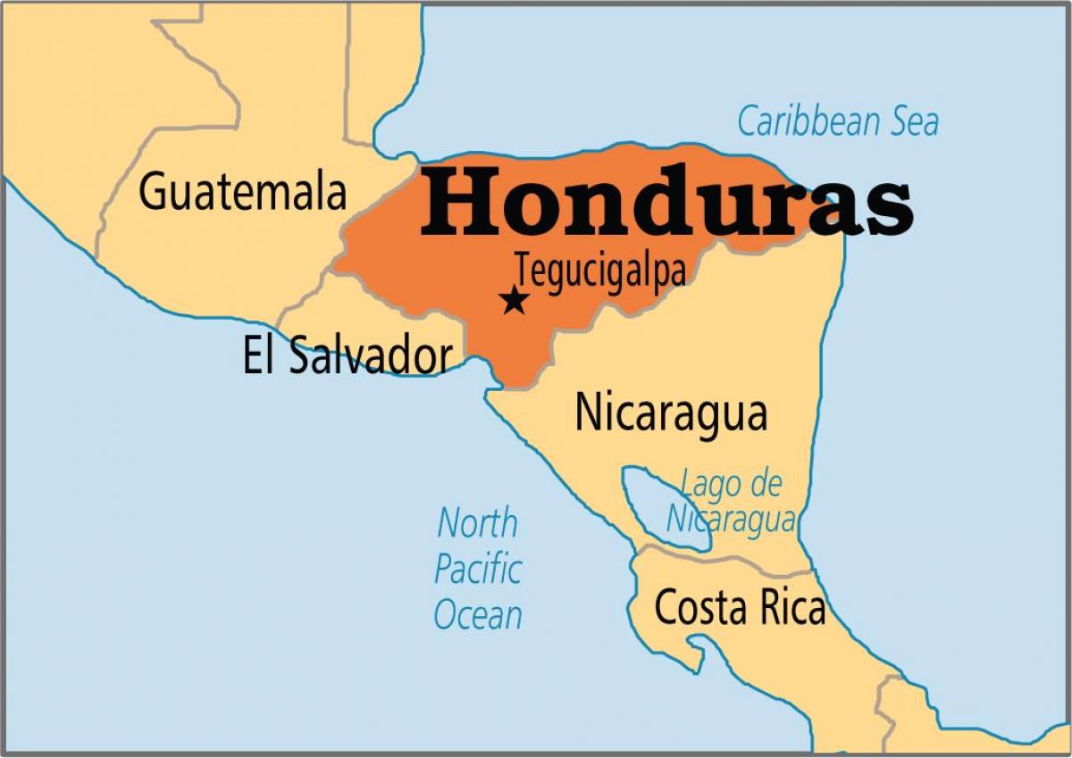 洪都拉斯首都地图