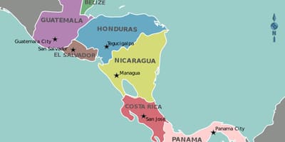 地图洪都拉斯中美洲地图